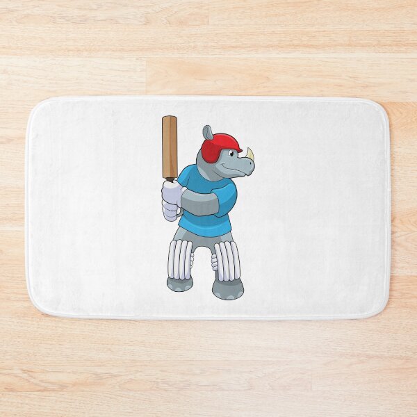 Item preview, Rhino at Cricket with Cricket bat designed and sold by Snabdesign84.