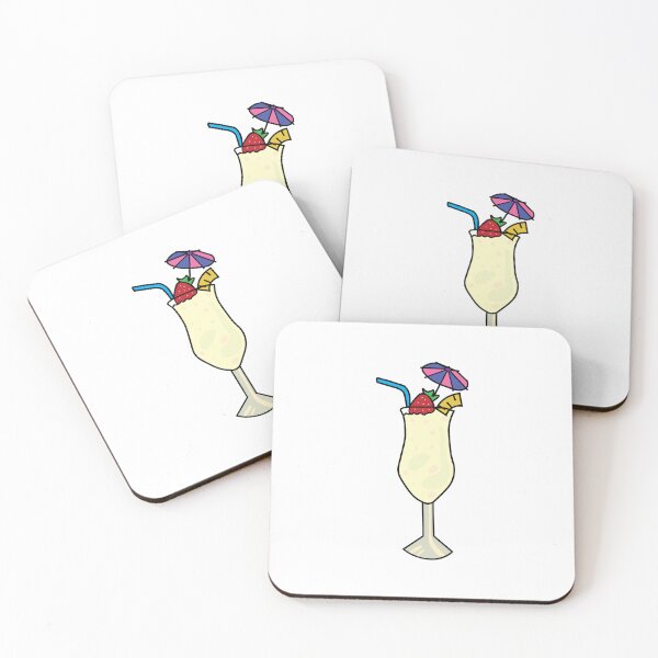 Item preview, Cute Pina Colada Cocktail Drink for Beach Holiday and Bartenders designed and sold by DeliveryGeorge.