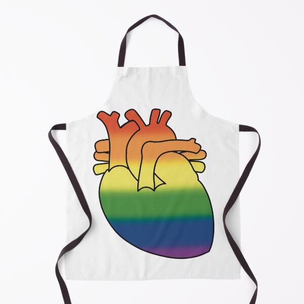 Item preview, Pride Anatomical human heart lineart designed and sold by Drevych-shop.