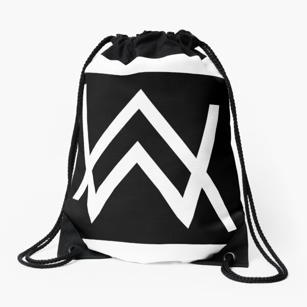 Alan Walker - White Logo Merchandise Drawstring Bag