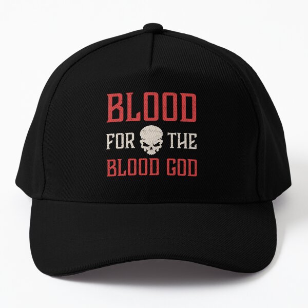 Blood For The Blood God Skull Baseball Cap