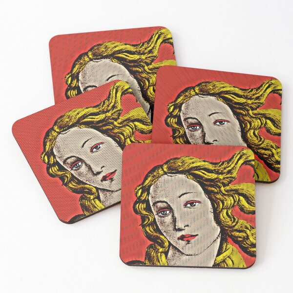 Item preview, Pop Art Venus of Sandro Botticelli (Red Background) designed and sold by OnlyPopArt.