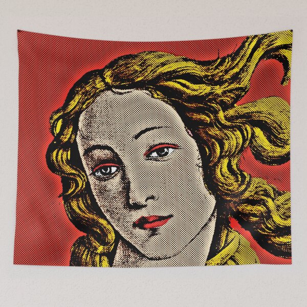 Item preview, Pop Art Venus of Sandro Botticelli (Red Background) designed and sold by OnlyPopArt.