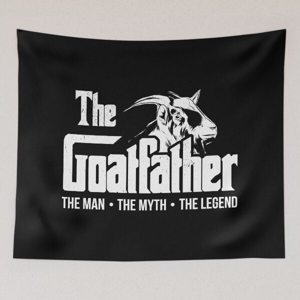 Item preview, The Goatfather Funny Goat Dad Farm Animal Lover Farmer designed and sold by haselshirt.