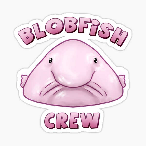 Blob Fish Sticker for Sale by SillyFun