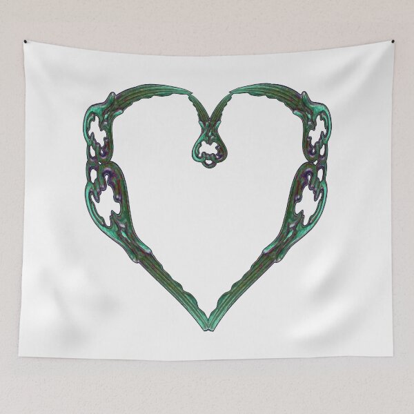 Item preview, Verdigris Key Heart  designed and sold by Gretchen Tiger.