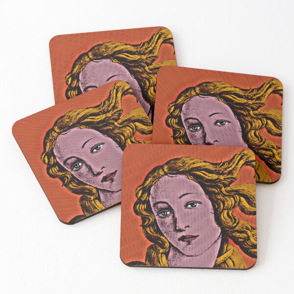 Item preview, Pop Art Venus of Sandro Botticelli (Orange Background) designed and sold by OnlyPopArt.