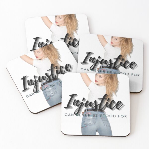 Item preview, Amber Heard quote Injustice Can Never Be Stood For designed and sold by raloinn.