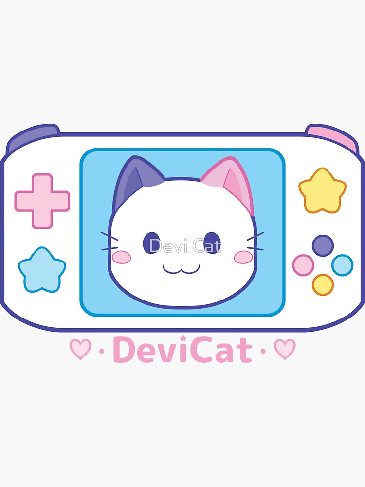 Thumbnail 3 of 3, Sticker, CandiCat Console • 2021 designed and sold by devicatoutlet.