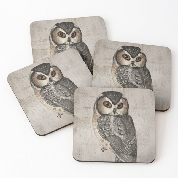 Item preview, Vintage Owl Portrait designed and sold by HappyLifeCreate.