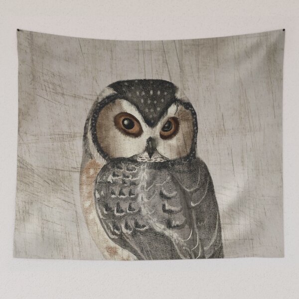 Item preview, Vintage Owl Portrait designed and sold by HappyLifeCreate.