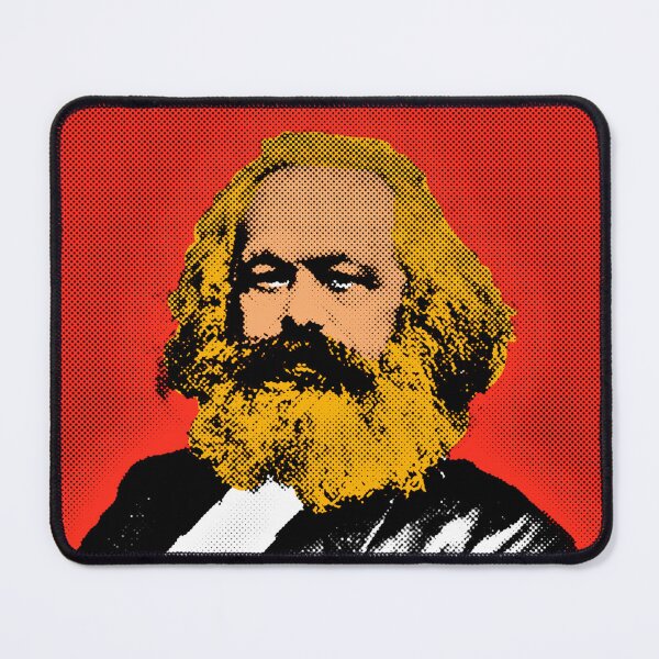 Item preview, Pop Art Portrait of Karl Marx in Red Background designed and sold by OnlyPopArt.