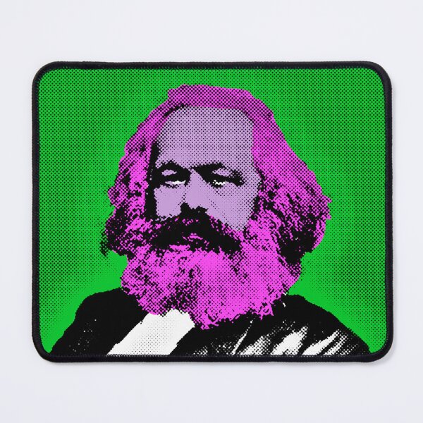 Item preview, Pop Art Portrait of Karl Marx in Green Background designed and sold by OnlyPopArt.