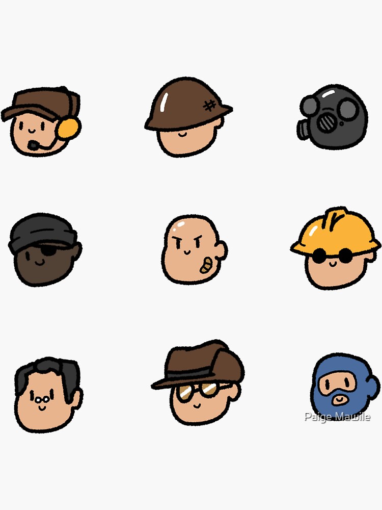 Engineer Tf2 Stickers Redbubble - capper tf2 roblox