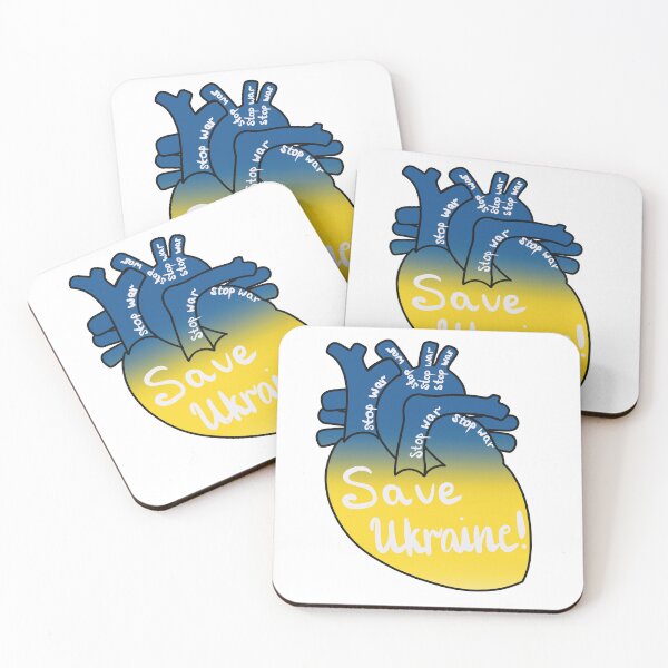 Item preview, Stop war Ukrainian Anatomical human heart lineart designed and sold by Drevych-shop.