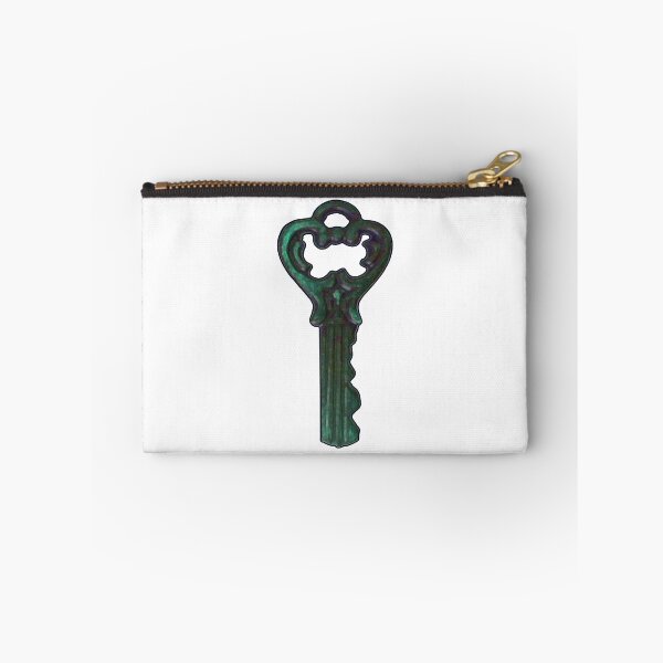 Item preview, Single Verdigris Key - white background designed and sold by Gretchen Tiger.