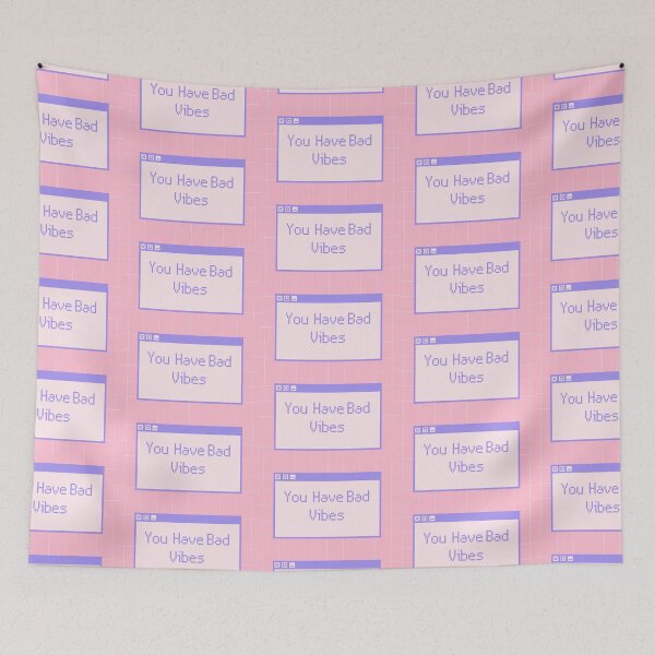 Item preview, You Have Bad Vibes Pastel Computer Pop Up designed and sold by NarwhalsINVADE.