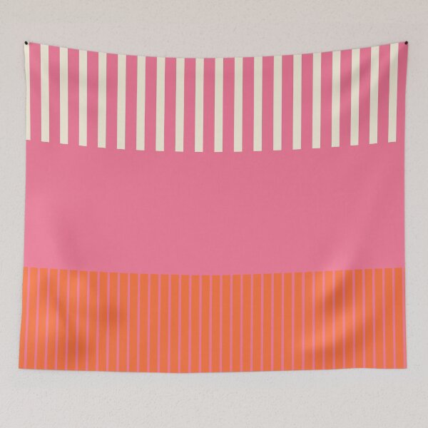 Item preview, Colour Pop Stripes - Pink, Orange and Cream designed and sold by LAEC-Shop.