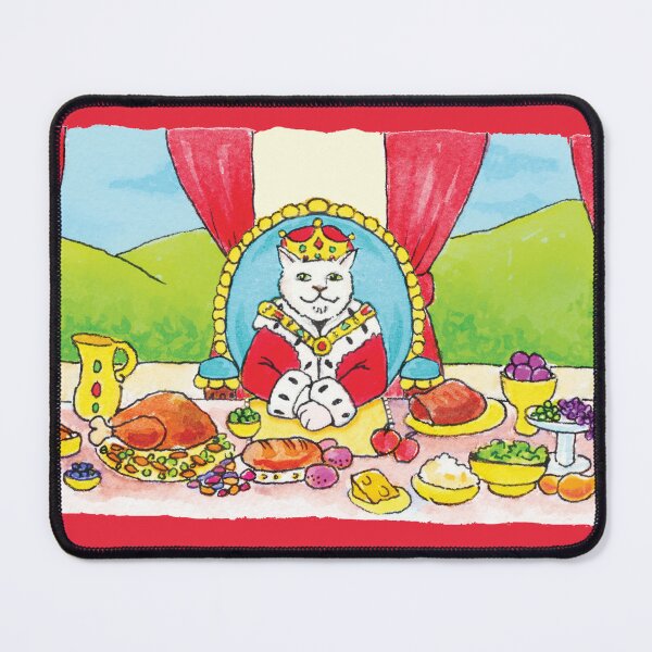 Item preview, "King Leo Waiting at Banquet Table" designed and sold by gigiamal.