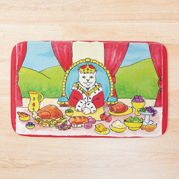 Item preview, "King Leo Waiting at Banquet Table" designed and sold by gigiamal.