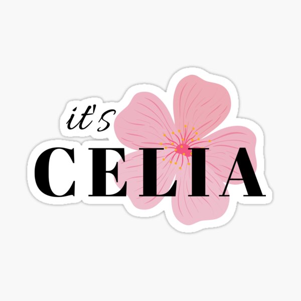 "It's Celia Celia name" Sticker for Sale by NamesStore1 Redbubble