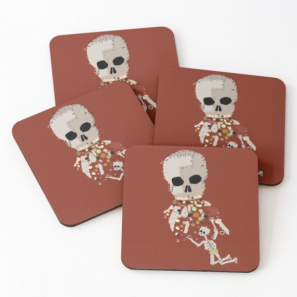 Item preview, Our Flag Means Death Vomiting Skull On Skeleton Flag Design designed and sold by NarwhalsINVADE.