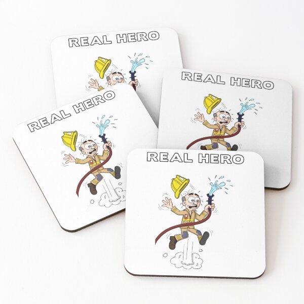 Item preview, Real Hero. Firefighter cartoon character designed and sold by manu-moon.