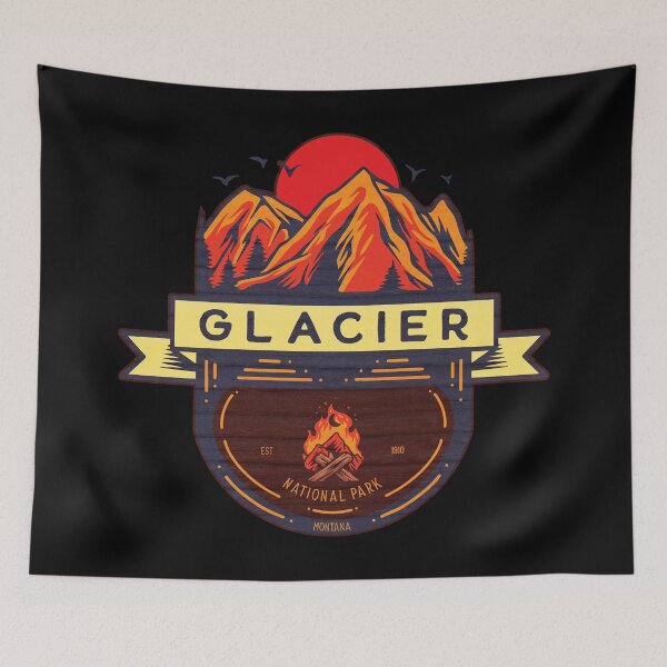 Item preview, Glacier National Park Sun & Mountains designed and sold by JordanHolmes.