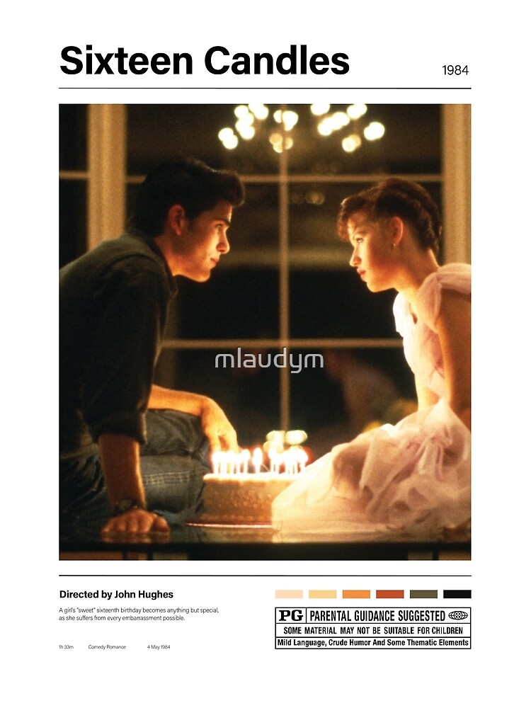 "Sixteen Candles" Poster for Sale by mlaudym Redbubble