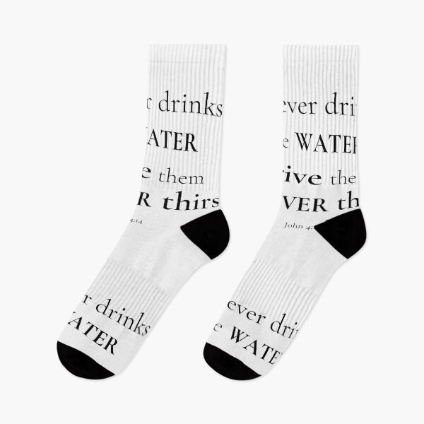 Item preview, Whoever drinks the water I give them will never trirst John 4:14 Christian quote designed and sold by AmeliasArtistry.