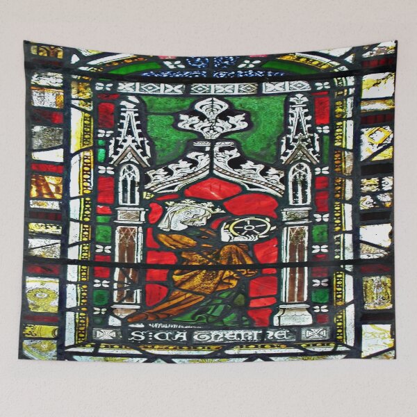 Item preview, St CATHERINE with her WHEEL, DEERHURST, Gloucestershire, England designed and sold by Neil Finnemore.