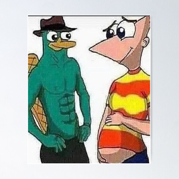 Pregnant Phineas Meme  Poster
