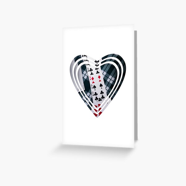 I love canasta heart | Canasta legend | Canasta player Greeting Card