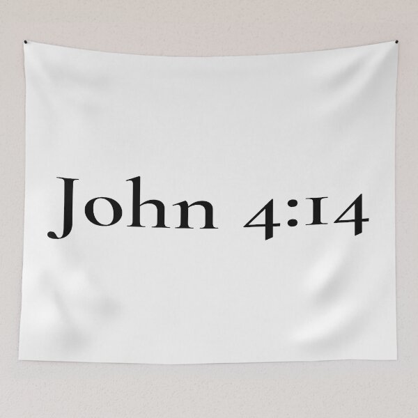 Item preview, John 4:14 bible verse christian quote about living water designed and sold by AmeliasArtistry.