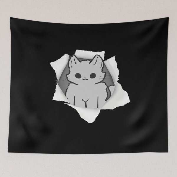 Item preview, torn paper cute cat designed and sold by Chaos-Touch.