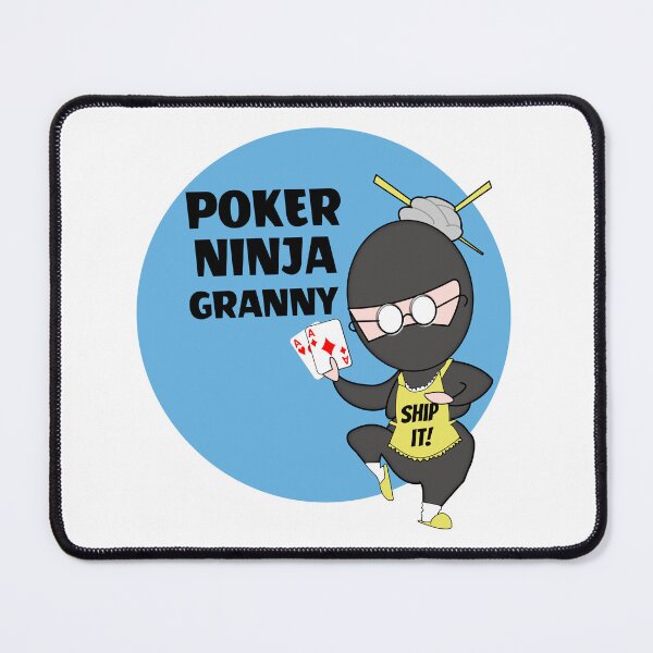 Item preview, Funny Poker Playing Ninja Granny designed and sold by MyJojoBean.