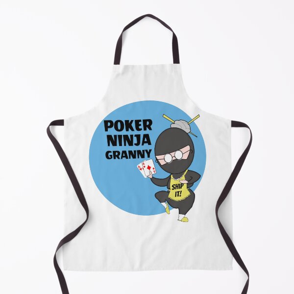 Item preview, Funny Poker Playing Ninja Granny designed and sold by MyJojoBean.