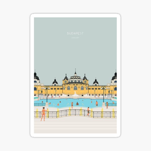 Item preview, Budapest, Hungary Travel Illustration designed and sold by Alo.