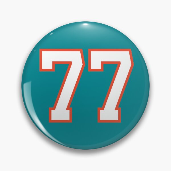Item preview, Sports Number 77, white orange color lucky sport seventy seven designed and sold by ArtIsParty.