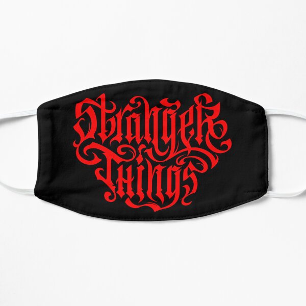 stranger thing gothic modern lettering Flat Mask