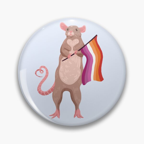 Item preview, Pride Rat (Lesbain Pride Flag) designed and sold by SquashShop.