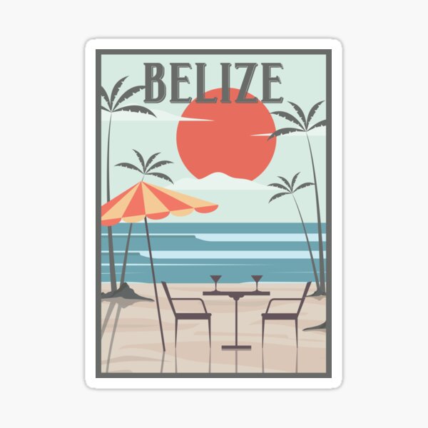 Item preview, Belize honeymoon retro designed and sold by chrlalexandru.