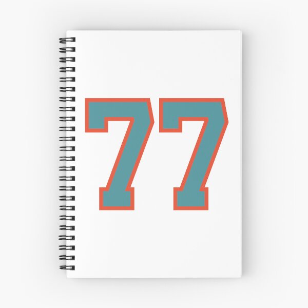 Item preview, 77 number, aqua orange lucky sports seventy seven designed and sold by ArtIsParty.