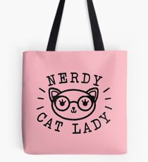 Nerdy Cat Lady Tote Bag