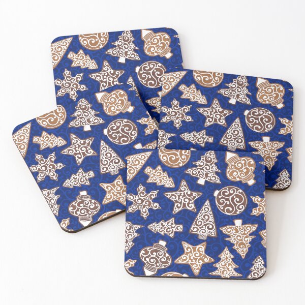 Item preview, Blue Christmas Cookies designed and sold by WickedRefined - Nicole Demereckis.