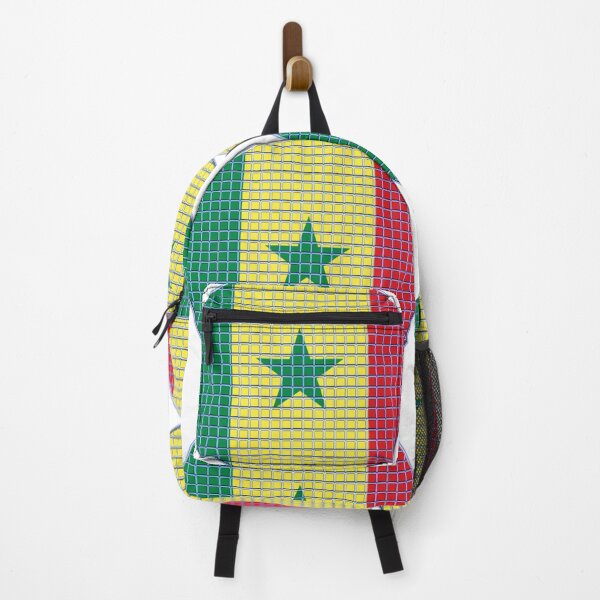 Item preview, Senegal Flag Rounded - Squares Pixel designed and sold by MoonElite.