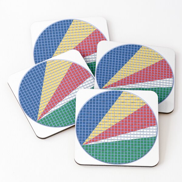 Item preview, Seychelles Flag Rounded - Squares Pixel  designed and sold by MoonElite.