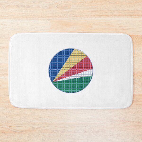Item preview, Seychelles Flag Rounded - Squares Pixel  designed and sold by MoonElite.