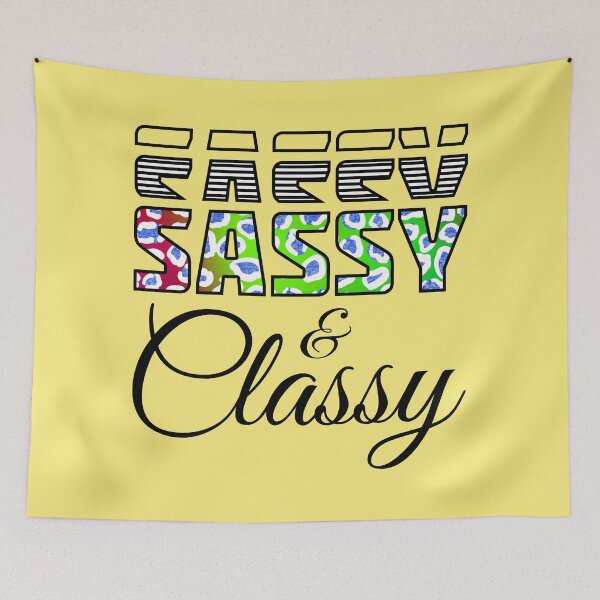 Item preview, Sassy & Classy Leopard Print Text Attitude Phrase BLACK designed and sold by CRHPOD20.