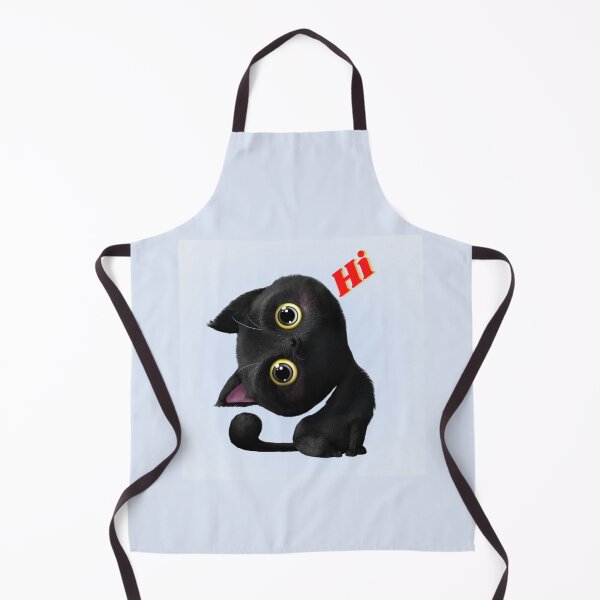 Item preview, Cute Black Kitten says Hi designed and sold by Printdemand22.